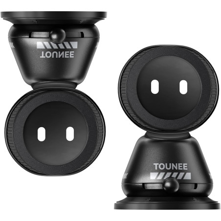 Tounee Support Voiture MagSafe, Aspiration 40kg Aimant 1540g, réglable 360° Tableau Bord, Compatible iPhone 12-17 Pro Max Air Pl