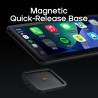 CarpodGo T4 Plus à 60fps Écran Portable sans Fil 10,9" CarPlay Voiture pour Apple Car Play&Android Auto,support magnétique à fix