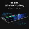 CarpodGo T4 à 60fps Écran Portable sans Fil 8,9" CarPlay Voiture pour Apple Car Play & Android Auto,luminosité de 1 000 nits,Sup