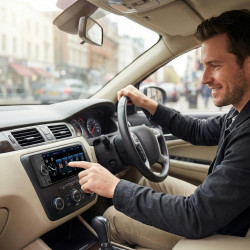 Autoradio 1 din avec écran tactile (6,3") compatible avec apple carplay [wireless] / android auto bleutooth type-c usb (charge r