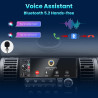 Autoradio 1 din avec écran tactile (6,3") compatible avec apple carplay [wireless] / android auto bleutooth type-c usb (charge r