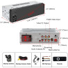 Autoradio 1 din avec écran tactile (6,3") compatible avec apple carplay [wireless] / android auto bleutooth type-c usb (charge r