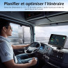 GPS Voiture, GPS Navigation Voiture 7 Pouces avec Cartes de l'europe 2025, Mises à Jour Gratuites, Points D'intérêt et Alerte de