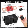 2 Pièces Fusibles Midi 50A et Porte-Fusibles ANS, Fusible Voiture, Haute Tension 12V-58V, Compatible avec Voitures, Camions, Véh