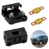 2 Pièces Fusibles Midi 60A et Porte-Fusibles ANS, Fusible Voiture, Haute Tension 12V-58V, Compatible avec Voitures, Camions, Véh
