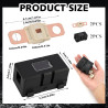 2 Pièces Fusibles Midi 80A et Porte-Fusibles ANS, Fusible Voiture, Haute Tension 12V-58V, Compatible avec Voitures, Camions, Véh