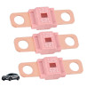 3 Pièces Fusibles Midi 125A, Fusible Voiture, Haute Tension 12V-58V, Compatible avec Voitures, Camions, Véhicules de Constructio