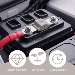 3 Pièces Fusibles Midi 150A, Fusible Voiture, Haute Tension 12V-58V, Compatible avec Voitures, Camions, Véhicules de Constructio