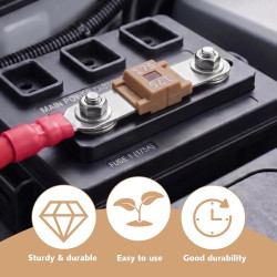 3 Pièces Fusibles Midi 175A, Fusible Voiture, Haute Tension 12V-58V, Compatible avec Voitures, Camions, Véhicules de Constructio