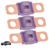 3 Pièces Fusibles Midi 200A, Fusible Voiture, Haute Tension 12V-58V, Compatible avec Voitures, Camions, Véhicules de Constructio
