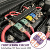 3 Pièces Fusibles Midi 200A, Fusible Voiture, Haute Tension 12V-58V, Compatible avec Voitures, Camions, Véhicules de Constructio
