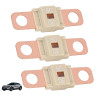 3 Pièces Fusibles Midi 80A, Fusible Voiture, Haute Tension 12V-58V, Compatible avec Voitures, Camions, Véhicules de Construction