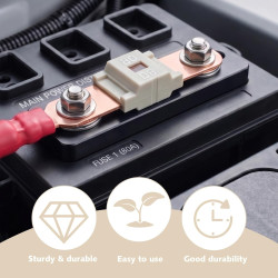 3 Pièces Fusibles Midi 80A, Fusible Voiture, Haute Tension 12V-58V, Compatible avec Voitures, Camions, Véhicules de Construction