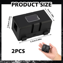 2 Pièces Porte-Fusibles ANS, Fusible Voiture, Haute Tension 12V-58V, Compatible avec Voitures, Camions, Véhicules de Constructio