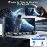 Autoradio 1 din bleutooth avec sans fil carplay et android auto - 6,86 pouces hd ecran tactile,wireless autoradio avec caméra de