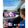 Essgoo écran carplay voiture 10,26 pouces avec caméra de recul prend en charge a-pple carplay & android auto,gps,fm, mirror link