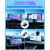 Essgoo écran carplay voiture 10,26 pouces avec caméra de recul prend en charge a-pple carplay & android auto,gps,fm, mirror link