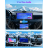 Essgoo écran carplay voiture 10,26 pouces avec caméra de recul prend en charge a-pple carplay & android auto,gps,fm, mirror link