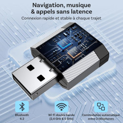 OTTOCAST Adaptateur CarPlay sans Fil et Android Auto 2 en 1, Mini Nova 2026 Adaptateur CarPlay Wireless, Compatible ChatGPT Gemi