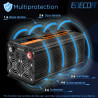 EDECOA Convertisseur 24v 220v Pur Sinus 2000w avec écran LCD 2X USB et télécommande Transformateur de Camion Onduleur 24v 230 Pu