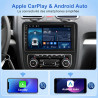 ESSGOO Autoradio 2 DIN 10,1 Pouces Android 15 avec CarPlay/Android Auto | Android 15, 4+64 Go, IPS 1280×720, CarPlay/Android Aut