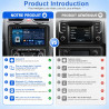 ESSGOO Autoradio 2 DIN 10,1 Pouces Android 15 avec CarPlay/Android Auto | Android 15, 4+64 Go, IPS 1280×720, CarPlay/Android Aut