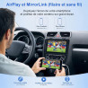 ESSGOO Autoradio 2 DIN 10,1 Pouces Android 15 avec CarPlay/Android Auto | Android 15, 4+64 Go, IPS 1280×720, CarPlay/Android Aut