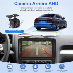 ESSGOO Autoradio 2 DIN 10,1 Pouces Android 15 avec CarPlay/Android Auto | Android 15, 4+64 Go, IPS 1280×720, CarPlay/Android Aut
