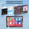 Wonvon 5 pouces carplay para motocicleta sistema de navegación gps con apple carplay android auto pantalla portátil con doble bl