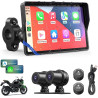 Écran motorcycle carplay avec android auto – 5” gps étanche, pantalla para moto, apple carplay, système de navigation pour moto,