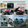 Écran motorcycle carplay avec android auto – 5” gps étanche, pantalla para moto, apple carplay, système de navigation pour moto,