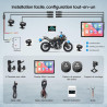 Écran motorcycle carplay avec android auto – 5” gps étanche, pantalla para moto, apple carplay, système de navigation pour moto,