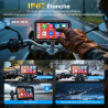 Wonvon carplay 6.25 pouces système de navigation gps pour moto avec apple carplay et android auto écran portable avec double ble