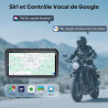 Wonvon carplay 6.25 pouces système de navigation gps pour moto avec apple carplay et android auto écran portable avec double ble