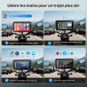 Wonvon carplay 6.25 pouces système de navigation gps pour moto avec apple carplay et android auto écran portable avec double ble