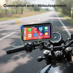 Wonvon carplay 6.25 pouces système de navigation gps pour moto avec apple carplay et android auto écran portable avec double ble