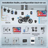 Wonvon écran motorcycle carplay avec android auto – 7” gps étanche, pantalla para moto, apple carplay, système de navigation pou