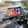 Wonvon écran motorcycle carplay avec android auto – 7” gps étanche, pantalla para moto, apple carplay, système de navigation pou