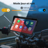 Wonvon écran motorcycle carplay avec android auto – 7” gps étanche, pantalla para moto, apple carplay, système de navigation pou