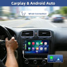 Autoradio 2 DIN avec Carplay et Android Auto - Écran Tactile 7 Pouces avec caméra de recul, Mirror Link, USB/AUX/FM, adapté aux 