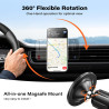 A2C Support Téléphone Voiture Grille d’Aération, Compatible MagSafe, 17 Aimants N54, Crochet Métallique, Rotation 360°, Support 