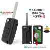 FSK 433MHz Coques de Clé Télécommandes avec Lame VA2 CE0523 PCF7941(ID46) Circuit pour Peugeot 207 308 308 SW 407 607 Expert RCZ