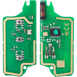 FSK Coque de Clé 3Boutons Télécommande pour Peugeot207 307 308 408 508 Partner Citr0en C2 C3 C4 C5 C6 C8 Berlingo Picasso CE0536