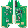 FSK Coque de Clé 3Boutons Télécommande pour Peugeot207 307 308 408 508 Partner Citr0en C2 C3 C4 C5 C6 C8 Berlingo Picasso CE0536
