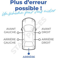 Serrure de coffre compatible pour Golf 8, Tiguan 2, Touareg 3, Touran 2, Passat (B8), Tarraco, Arteon, Caddy 5 | CENTRALISATION 