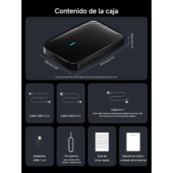 Adaptateur carplay sans fil, magic ai box android auto avec double wifi, verrouillage bleutooth, drivechat ai voice, 2go+16go, p