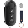Coque de Clé de Voiture 3 Boutons Compatible avec Fiat 500 500L Brava Bravo Doblo Ducato Panda Punto Evo Grande Punto Lancia Peu