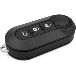 Coque de Clé de Voiture 3 Boutons Compatible avec Fiat 500 500L Brava Bravo Doblo Ducato Panda Punto Evo Grande Punto Lancia Peu