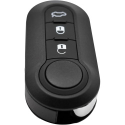 Coque de Clé de Voiture 3 Boutons Compatible avec Fiat 500 500L Brava Bravo Doblo Ducato Panda Punto Evo Grande Punto Lancia Peu