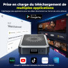 Lamtto adaptateur carplay sans fil, ai box android avec google play store, gemini ai, carplay & android auto sans fil, hdmi, air